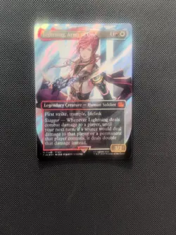 Lightning, Army of One (0545) (Borderless) (Surge Foil) Final Fantasy Foil - Image 1