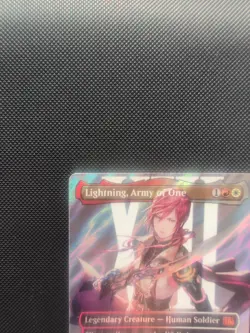 Lightning, Army of One (0545) (Borderless) (Surge Foil) Final Fantasy Foil - Image 2