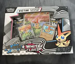 Pokemon Black Bolt and White Flare Victini Illustration Collection New Sealed - Image 1