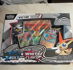 Pokemon Black Bolt & White Flare Unova Victini Illustration Collection Box - Image 1