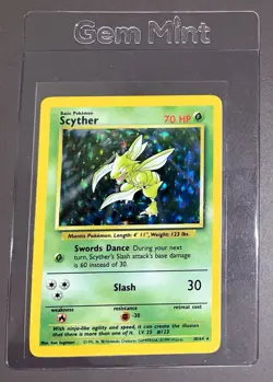 Scyther Holo 10/64 ERROR No Symbol - Jungle Pokemon - Image 1