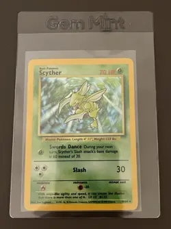 Scyther Holo 10/64 ERROR No Symbol - Jungle Pokemon - Image 3