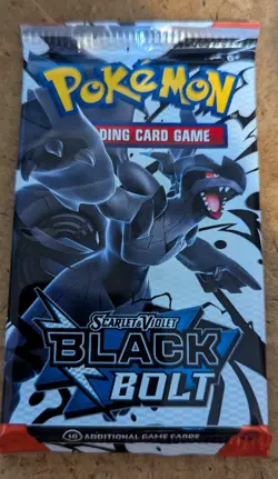 10X - Black Bolt Booster Packs Pokemon SV BLK Factory Sealed English - Image 2