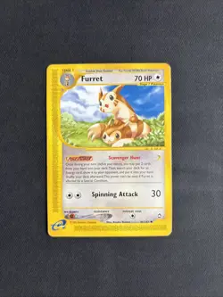 Pokemon TCG Furret 48/147 Aquapolis Regular Uncommon Non Holo - MP - Image 1