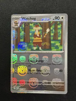 Pokemon White Flare - Watchog - 073/086 - MASTERBALL HOLO - M/NM - Image 2