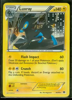 Pokemon LUXRAY 46/99 Next Destinies RARE HOLO - NEAR MINT/MINT - Image 1