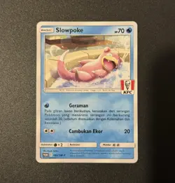 KFC Slowpoke 183/SM-P Indonesia Indonesian Chaki Kids Promo Pokemon Card (NM) - Image 1