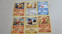 Pokemon Card Lot of 6: Combusken, Linoone, Delibird, Blaziken, Claydol,Slugma - Image 1
