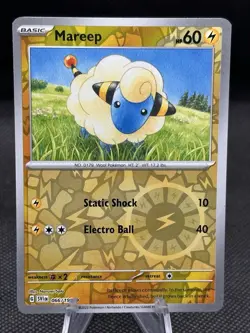 Mareep Reverse Holo SV01: Scarlet & Violet Base Set #066/198 Common Pokemon Card - Image 1
