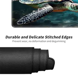 for TCG Card Mat Playmat Mouse pad, 23.6 x 13.8 inch 60*35cm Turtles Swimming - Image 2