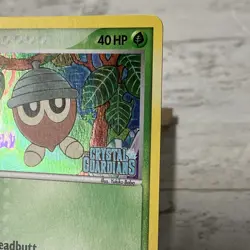 Pokemon TCG Card ex Crystal Guardians Seedot 60/100 Holo Stamped - Image 2