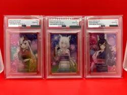 Hololive Card PSA10 Nakiri Ayame Shirakami Fubuki Ookami Mio Wafer 3 Japanese - Image 1