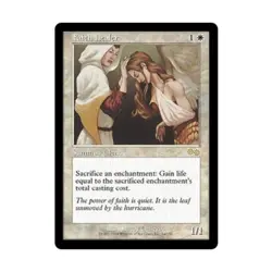 WOTC MtG Urza's Saga Faith Healer (R) VG - Image 1