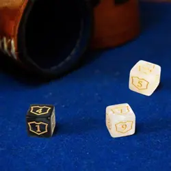 24 Pieces MTG Dice Counters Shield D6 Dice Set Loyalty Life Counter Magic Buff - Image 5