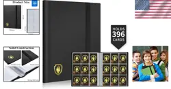 396 Pocket Card Binder for MTG, TCG & Sports Cards - Sleek Black Design - Image 2