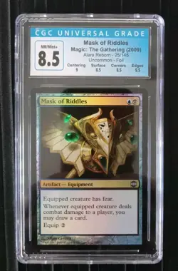 Mtg Mask of Riddles (CGC) 8.5 Q++ Alara Reborn Foil. [2009] - Image 1