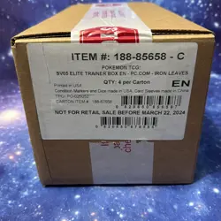 Pokemon Center Temporal Forces Elite Trainer Box Iron Leaves 4x ETB Sealed Case - Image 5