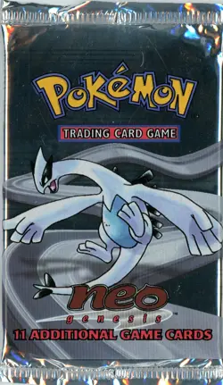 G1N Factory Sealed Pokemon Neo Genesis Unlimited Booster Pack FACTORY SEALED 2 - Image 3