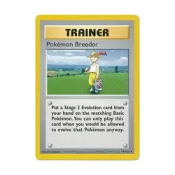 Pokemon Pokemon Base Set (Shadowless) Pokemon Breeder (R) #76 EX - Image 1