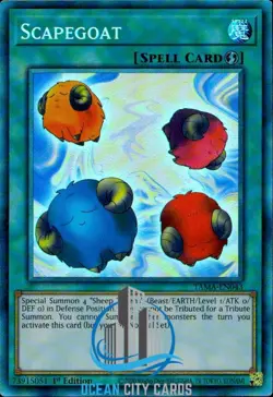 Yugioh TAMA-EN043 Scapegoat 1st Edition Collectors Rare - Image 1