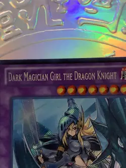 YuGiOh! Dark Magician Girl The Dragon Knight DRLG-EN004 Secret Rare 1st Edtn NM - Image 4