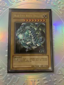 YuGiOh! Blue-Eyes White Dragon JMP-001 Ultra Rare NM - Image 1