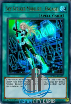Yugioh Sky Striker Mobilize - Engage! MAMA-EN009 Ultra Rare 1st Edition - Image 1