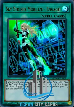 Yugioh Sky Striker Mobilize - Engage! MAMA-EN009 Ultra Rare 1st Edition - Image 5
