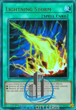 Yugioh Lightning Storm 1st Ed Ultimate Rare RA01-EN061 - Image 1