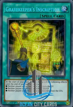 Yugioh Gravekeeper'S Inscription PHHY-EN000 Secret Rare 1st Edition - Image 3
