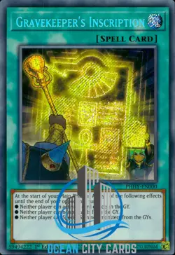 Yugioh Gravekeeper'S Inscription PHHY-EN000 Secret Rare 1st Edition - Image 5