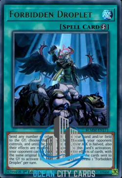 Yugioh RA01-EN064 / BLMM-EN171 Forbidden Droplet Ultra Rare 1st Edition - Image 3