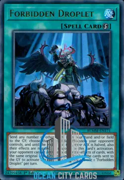 Yugioh RA01-EN064 / BLMM-EN171 Forbidden Droplet Ultra Rare 1st Edition - Image 5