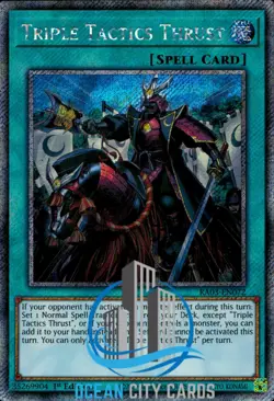 Yugioh Triple Tactics Thrust RA03-EN072 Platinum Secret Rare 1st Edition - Image 1