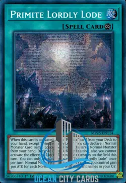 Yugioh MP25-EN114 Primite Lordly Lode Prismatic Secret Rare 1st Edition - Image 1