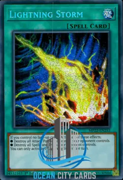 Yugioh Lightning Storm MP22-EN253 Prismatic Secret Rare 1st Edition - Image 1
