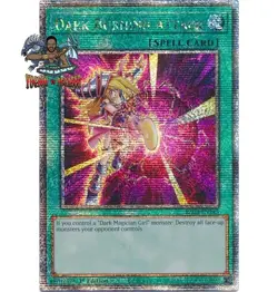 Yugioh! 1x Dark Burning Attack RA04-EN245 Quarter Century Secret Rare 1st Ed NM - Image 1