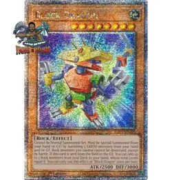 Yugioh! 1x Block Dragon RA04-EN268 Quarter Century Secret Rare 1st Ed NM - Image 1