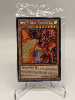YUGIOH HARPIES PET DRAGON FEARSOME FIRE BLAST LDS3-EN138 SECRET LIMIT ED SEALED - Image 4