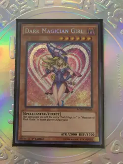 YuGiOh! Dark Magician Girl MVP1-ENS56 Secret Rare 1st Edition NM - Image 1