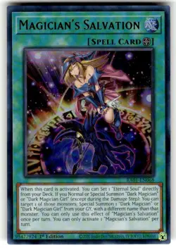 Yugioh! Magician's Salvation - RA01-EN068 - Ultra Rare - 1st Edition Near Mint, - Image 1