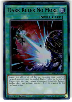 YuGiOh! - Dark Ruler No More RA01-EN060 Ultra Rare 1st Edition Near Mint - Image 1