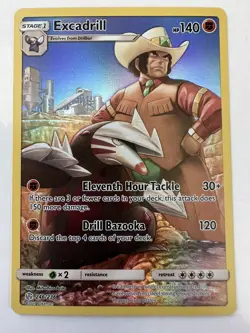 Excadrill & Clay 246/236 - Cosmic Eclipse Trainer Secret Rare Pokemon Card - NM - Image 1
