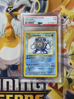 1999 Pokemon Poliwhirl #38 Shadowless 1st Edition English Card-PSA 7 - Image 1