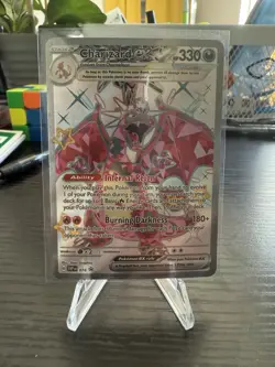 Pokemon Paldean Fates Charizard EX Promo Card SVP074 Near Mint Condition - Image 1