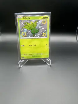 Pokemon TCG Oddish Baby Shiny Paldean Fates Scarlet & Violet Card 092/091 NM - Image 1