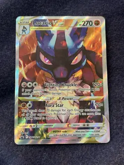 Pokemon TCG Lucario Vstar SWSH 291 Sword & Shield Promo Cards Holo Alt Art L1 - Image 1