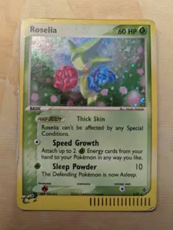 Roselia 9/97 Rare Holo EX Dragon Set E-Reader Pokemon Card Game TCG Swirl Hp 🌀 - Image 1
