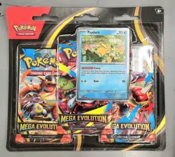 Mega Evolution 24 x 3 Pack Blister Psyduck Promo Card In Hand Pokemon Sealed - Image 2