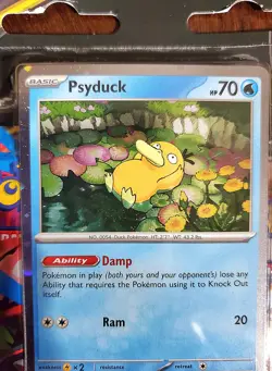 Mega Evolution 24 x 3 Pack Blister Psyduck Promo Card In Hand Pokemon Sealed - Image 4